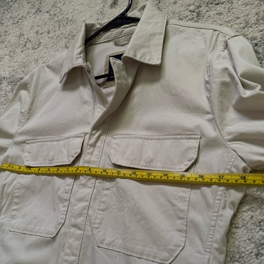 Abercrombie & Fitch cream shirt jacket - Picture 6 of 8